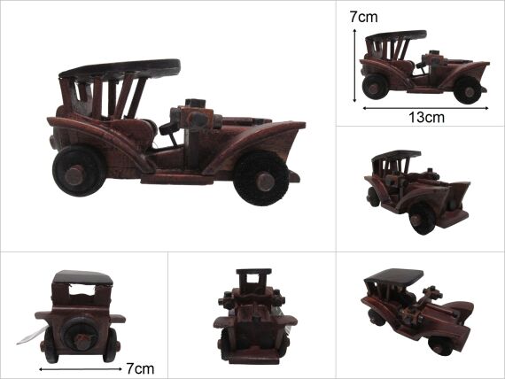 sd18901 dekoratif ahşap nostalji araba - 1