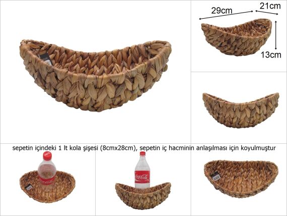 sd29254 dekoratif gondol no2 hasır sepet - 1