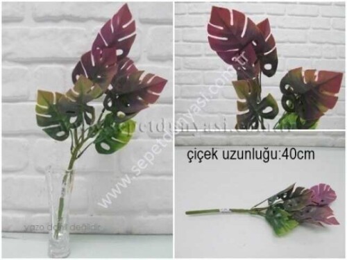 sd35370 yapay plastik çiçek yaprağı - 2