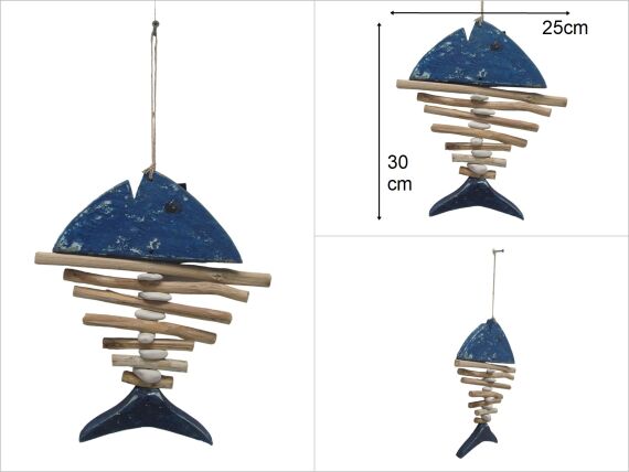 sd46518 dekoratif ahşap KILÇIK BALIK - 1