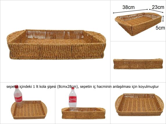 sd46822 pvc rattan örme no3 tepsi - 1