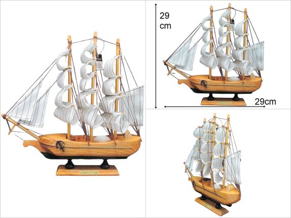 sd48008 ahşap yelkenli gemi - 1