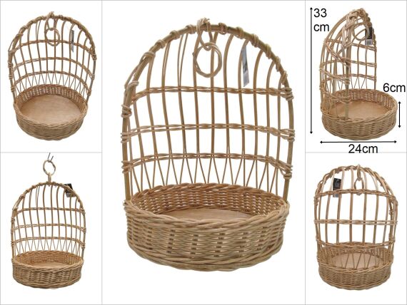 sd48232 dekoratif no2 rattan kafes sunum sepeti - 1