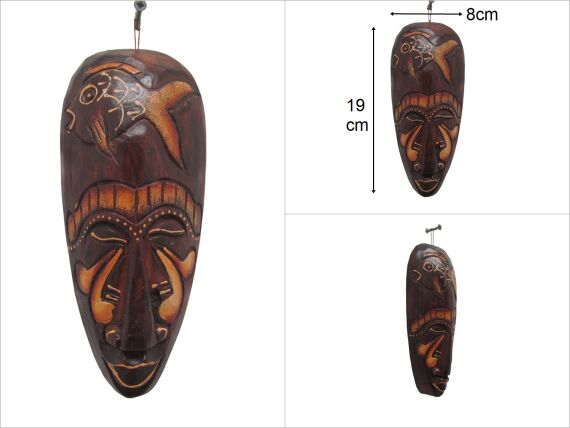 sd48329 otantik ahşap mask 20cm - 1