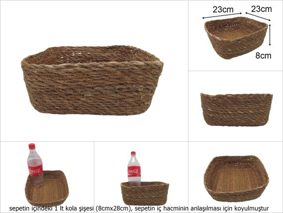 sd49000 no2 kare hasır sepet - 1