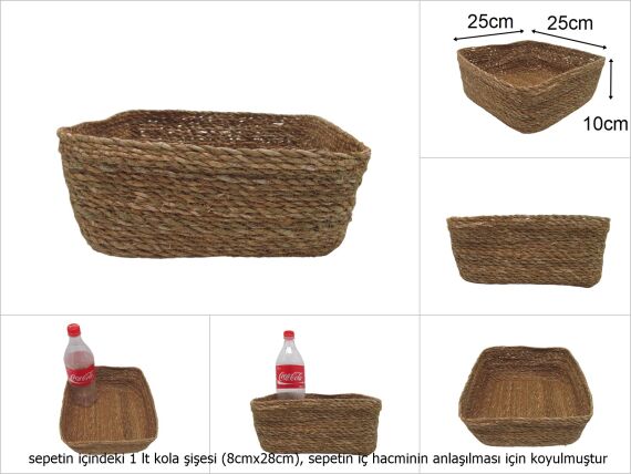 sd49001 no3 kare hasır sepet - 1