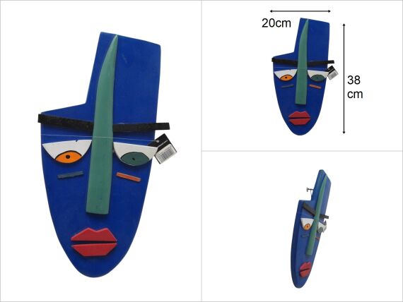 sd49102 ahşap PİCASSO MASK - 1