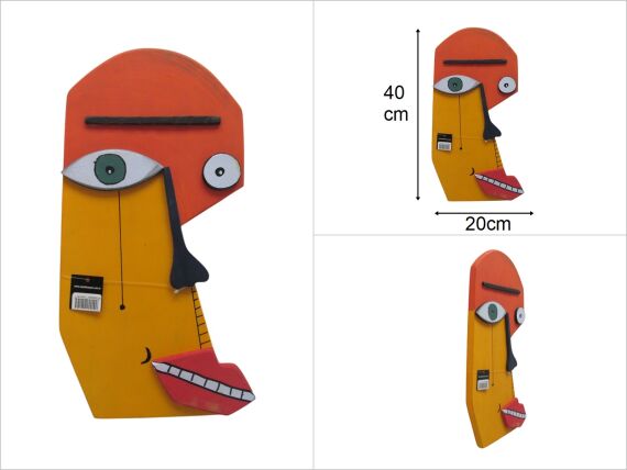 sd49103 ahşap PİCASSO MASK - 1