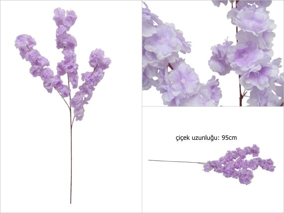 sd49170 lila yapay bahar dalı çiçeği - 1