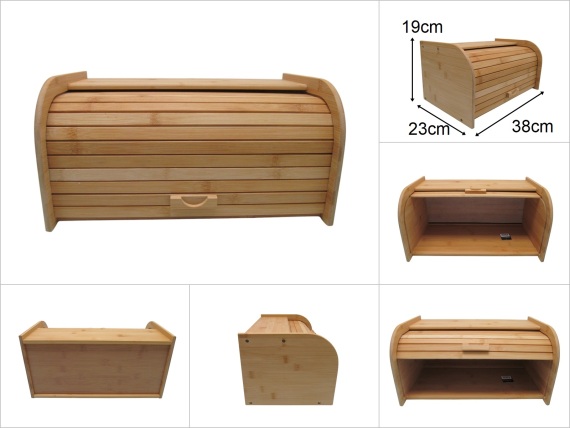 sd49696 dekoratif bambu ekmek saklama kutusu - 1